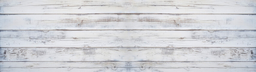 Fototapeta na wymiar Painted, rough, rustic, wooden texture, white, horizontal, closeup, background, panorma, banner