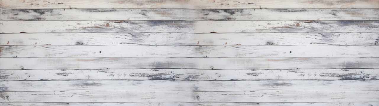 Painted, rough, rustic, wooden texture, white, horizontal, closeup, background, panorma, banner