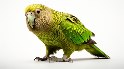 parrot on white background isolated on white generated by AI