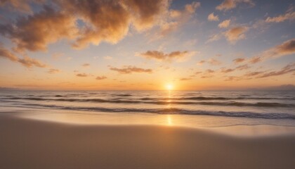 an inspiring New Year's Day sunrise over a tranquil beach, embodying hope and fresh [Blank Space] for your narrative