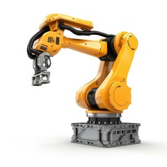 Fototapeta premium Robotic arm industry: Automation, precision, efficiency across various sectors globally.