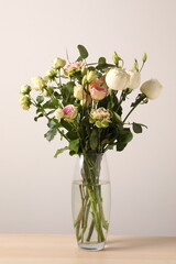 bouquet of roses in a vase