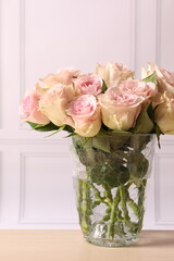 bouquet of roses in vase