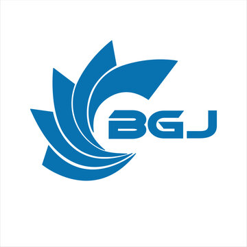 BGJ letter logo design on a white background or Monogram logo design for entrepreneur and business