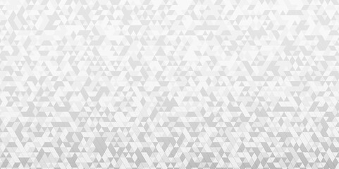 Abstract gray and white small square geometrics triangle background. Abstract geometric pattern gray and white Polygon Mosaic triangle Background, business and corporate background.