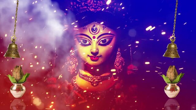 Durga Puja LED Video Background in HD