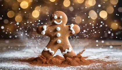 gingerbread man on christmas tree