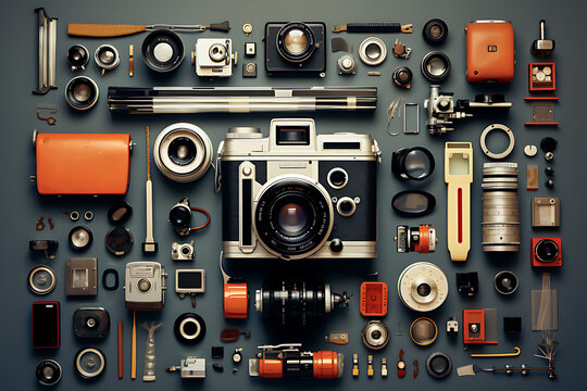 Overview of the arrangement of equipment for repairing film cameras