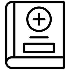 Medical Book Icon Style