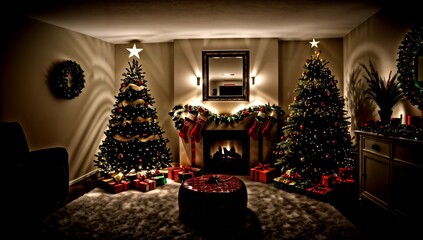 (4K) A christmas tree AI