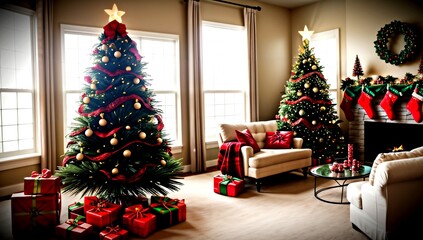 (4K) A christmas tree AI