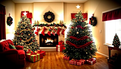 (4K) A christmas tree AI