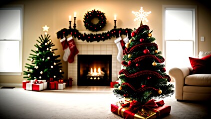 (4K) A christmas tree AI