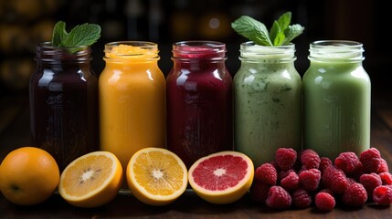 Photo that symbolizes healthy drinks - fictional stock photo