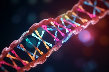 Simple DNA image. Generative AI