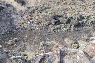 Car Crash at the bottom of cliff