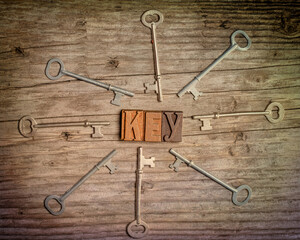 Skeleton Keys Flat Lay