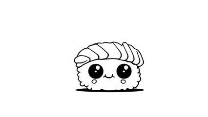 sushi kawaii chibi