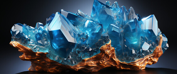 ragonite calcite water crystal created with Generative Ai