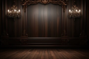 Dark Wood Background Design Exudes Elegance And Sophistication