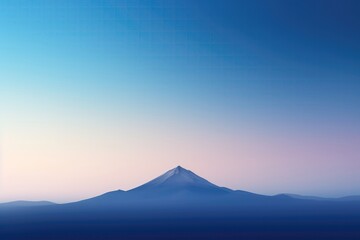 Fototapeta premium A Mountain With A Blue Sky In The Background