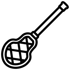 Lacrosse Stick Icon Style