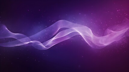 Cosmic Waves: Ethereal Purple Nebula Background. generative ai
