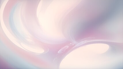 Obraz premium Pink abstract background with circles and clouds