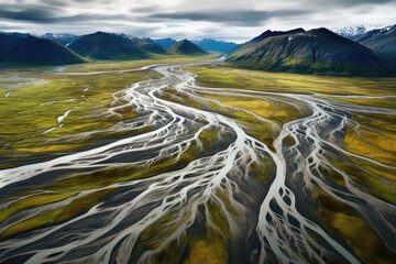 A Drone View Of The Winding River