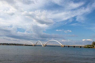 JK Bridge in Brasília, capital of Brazil.