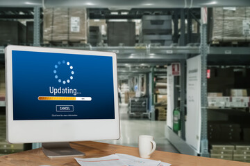 Software update on computer for modish version of device software upgrade