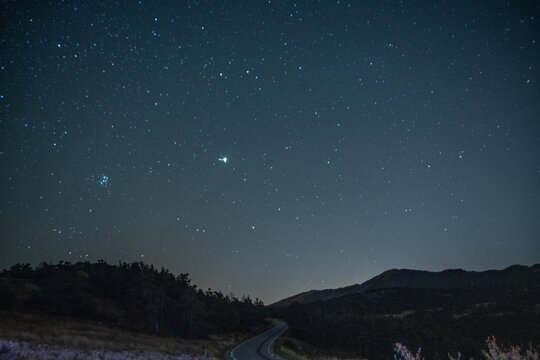Ciel &eacute;toil&eacute; en montagne dans le Sud de la France