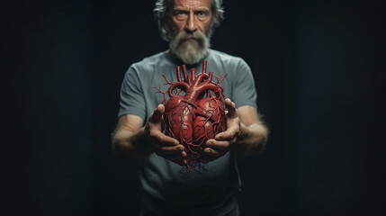 Anatomy of Human Heart - obrazy, fototapety, plakaty