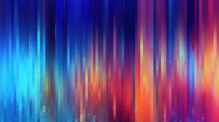 Fototapeta premium Abstract colorful neon background with vertical lines. Geometric striped shapes banner