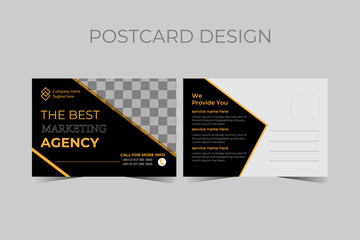 Creative modern corporate business postcard EDDM design template