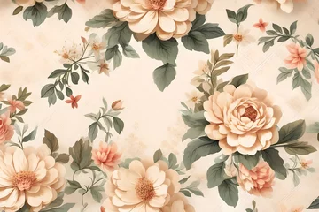Kissenbezug vintage floral background © FatimaKhan