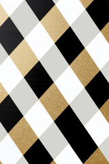 Abstract black, white and gold geometrical pattern background