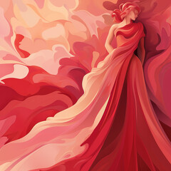 Abstract valentine's day unique artwork