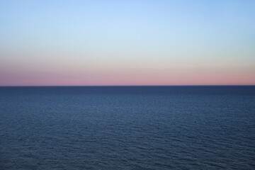 calm sunset over the ocean