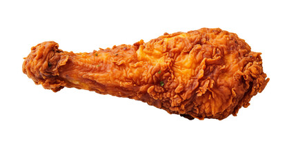 Fried chicken isolated on transparent  background.