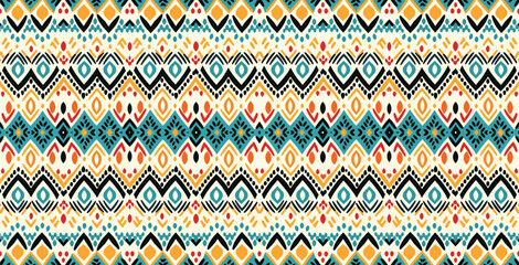 Seamless batik pattern,Seamless tribal batik pattern,and Seamless colorful pattern resemble ethnic boho, Aztec,and ikat styles.designed for use in wallpaper,fabric,curtain,carpet,Batik Embroidery