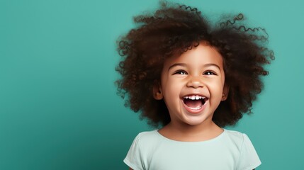 African girl laughing