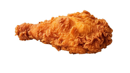 Fried chicken isolated on transparent  background.