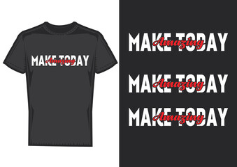 Fototapeta premium Motivation typography t-shirt design 