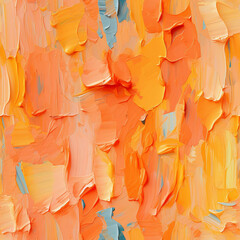 Vibrant Orange and Yellow Textured Acrylic Painting with Impasto Technique Modern Art Collectors and Contemporary Home Decor