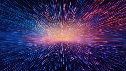 Fototapeta premium Abstract Background of Bursting Light and Particles