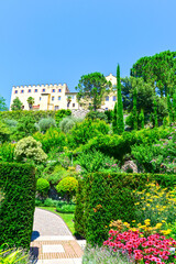 Gärten von Schloss Trauttmansdorff in Meran, Südtirol (Italien)