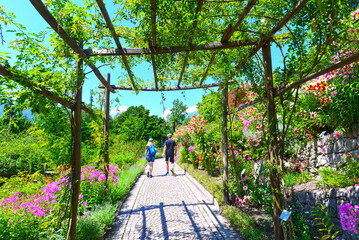 Die G&auml;rten von Schloss Trauttmansdorff in Meran, S&uuml;dtirol (Italien)