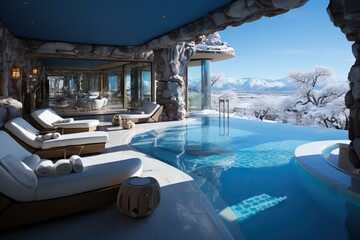 Luxurious Winter Resort Pool