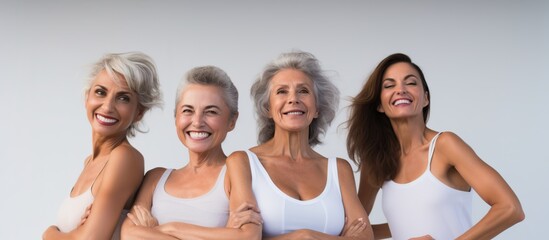 Happy multi generation women having fun together smiling